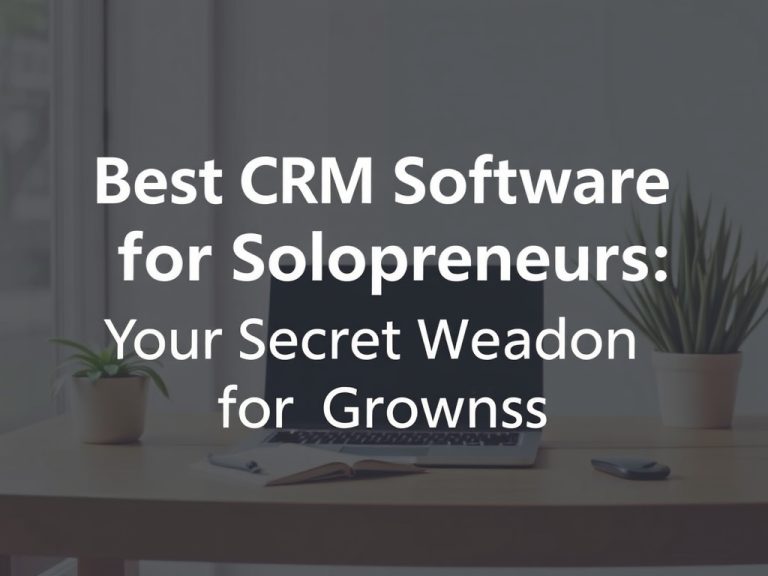 Best CRM Software for Solopreneurs